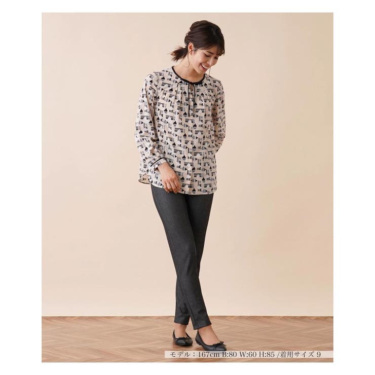 プリントリボンブラウス | Leilian | 詳細画像2 