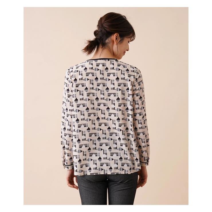 プリントリボンブラウス | Leilian | 詳細画像7 