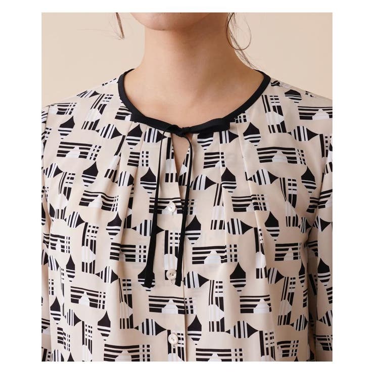 プリントリボンブラウス | Leilian | 詳細画像8 