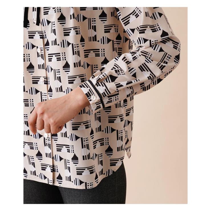 プリントリボンブラウス | Leilian | 詳細画像10 