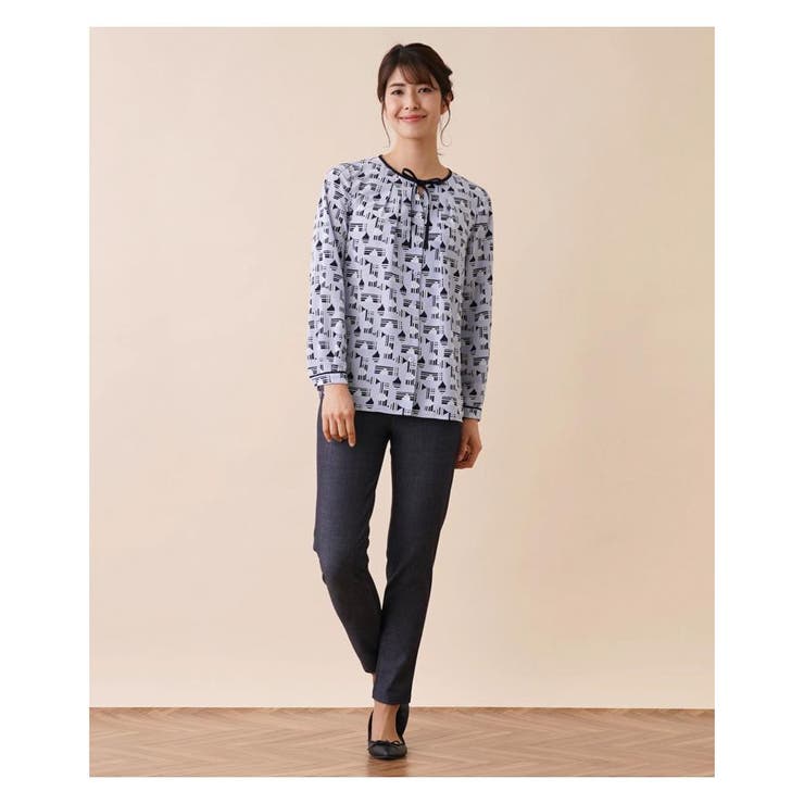 プリントリボンブラウス | Leilian | 詳細画像13 
