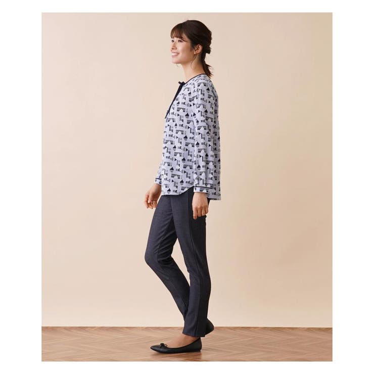 プリントリボンブラウス | Leilian | 詳細画像14 