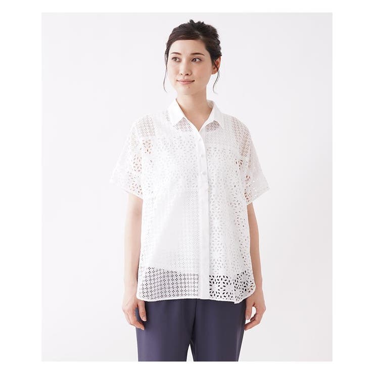 カッティングレースブラウス | Leilian | 詳細画像15