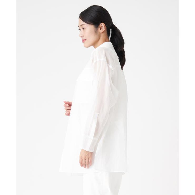 コットンオーガンジーシャツブラウス[品番：LAVW0014478]｜LANVIN 