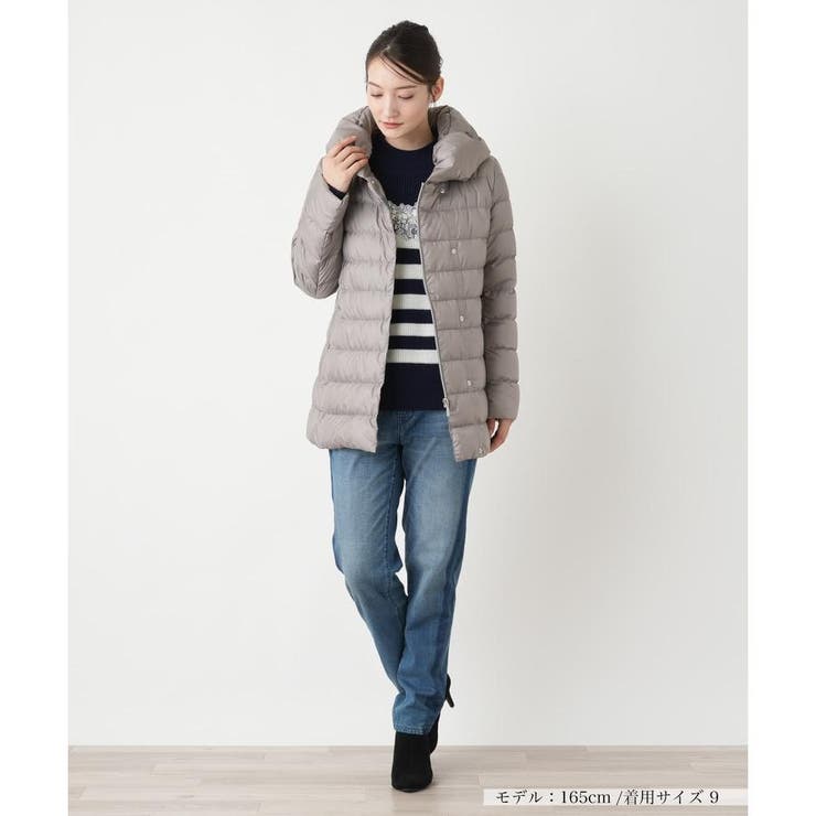 【新品】定価66,000円　レリアン　ショールカラーダウンコート　ブラック13＋ ショールカラーダウンコート[品番：LAVW0019234]｜Leilian