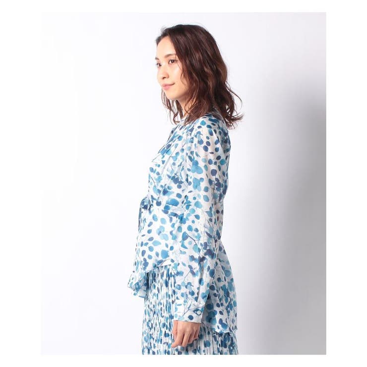 ボタニカル柄ブラウス | Leilian PLUS HOUSE | 詳細画像1