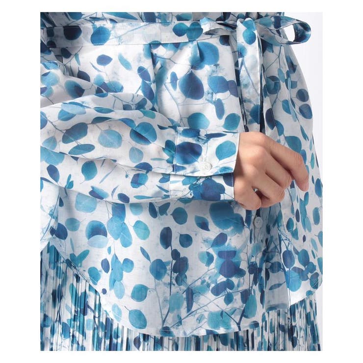 ボタニカル柄ブラウス | Leilian PLUS HOUSE | 詳細画像4