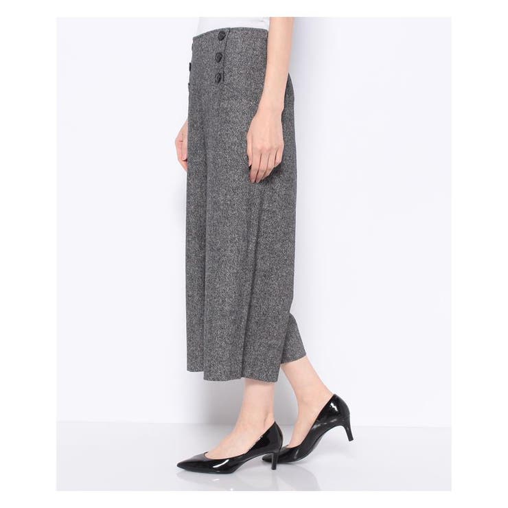 新品【Leilian レリアン】ツイード ガウチョパンツ ワイドパンツ 17＋