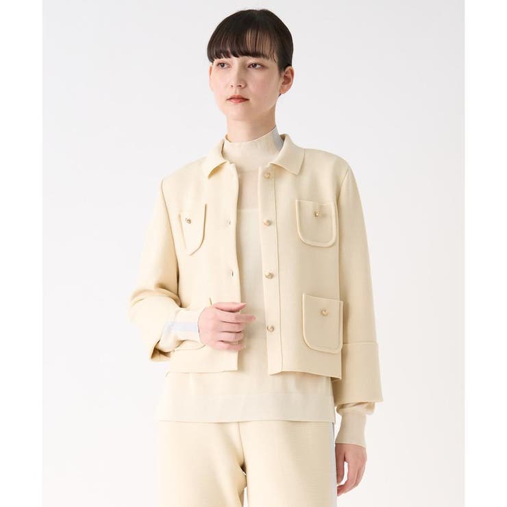 ミラノリブニットジャケット[品番：LAVW0017350]｜LANVIN COLLECTION 
