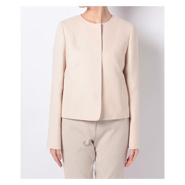 ランバンコレクション　ノーカラー　コットン　ジャケット　ランバン ノーカラージャケット[品番：LAVW0005163]｜LANVIN COLLECTION