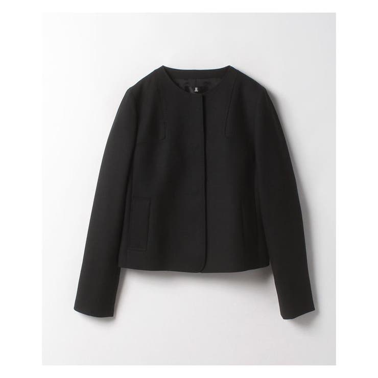 ランバンコレクション　ノーカラー　コットン　ジャケット　ランバン NO COLLAR LES HALLES JACKET [ノーカラー レアールジャケット