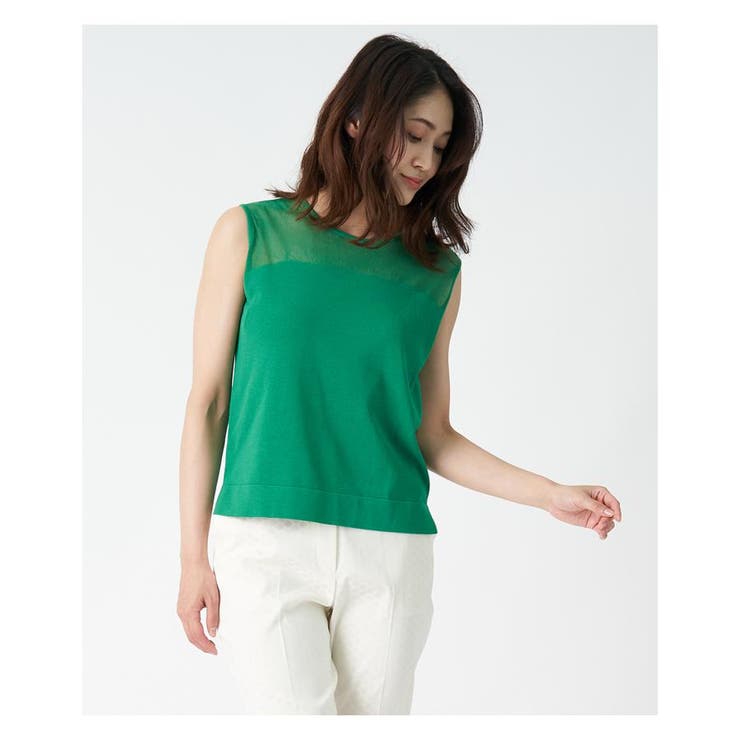 ノースリーブニットプルオーバー[品番：LAVW0004046]｜LANVIN