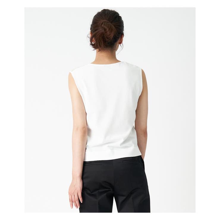 LANVIN ウール混 バイカラー ノースリーブ ニット | ALL ITEM