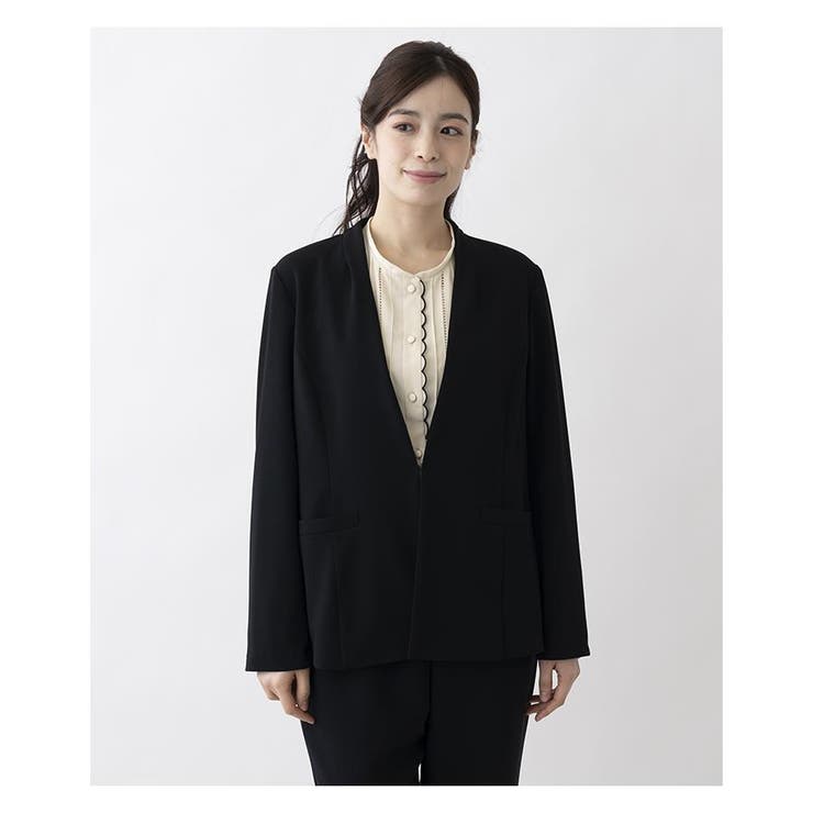 ノーカラージャケット | Leilian PLUS HOUSE | 詳細画像3