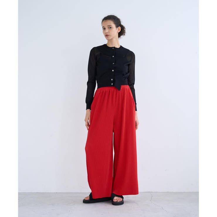 フリルトリムニットカーディガン[品番：LAVW0008807]｜LANVIN en Bleu