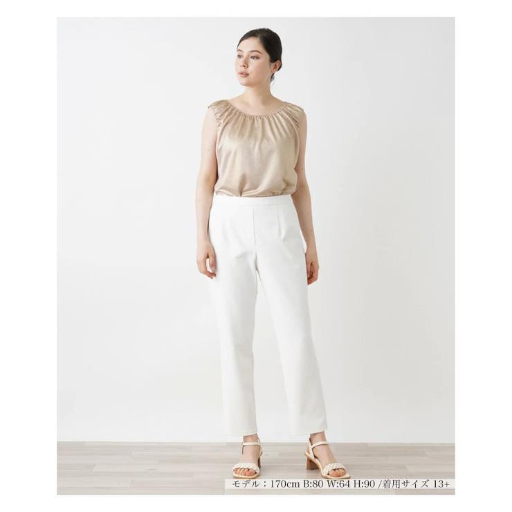 スリムテーパードパンツ | Leilian PLUS HOUSE | 詳細画像2