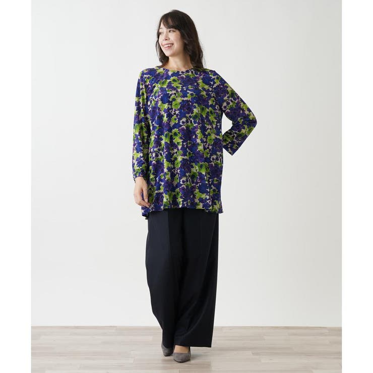 Leilian PLUS HOUSE / レリアンプラスハウス プリント柄チュニック Leilian PLUS HOUSE｜プリント柄チュニック | Rakuten Fashion