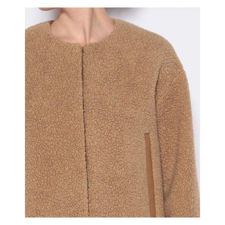 ノーカラーボアジャケット[品番：LAVW0006542]｜LANVIN COLLECTION