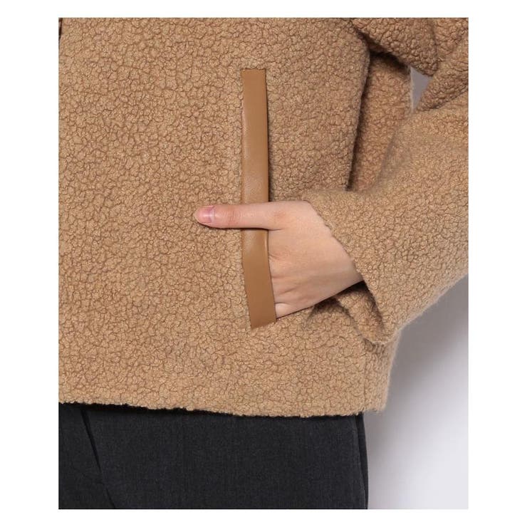 ノーカラーボアジャケット[品番：LAVW0006542]｜LANVIN COLLECTION