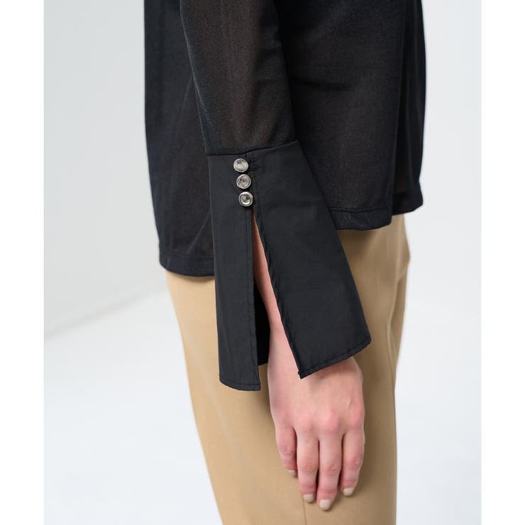 フレアカフスコンビカットソー[品番：LAVW0013540]｜LANVIN en