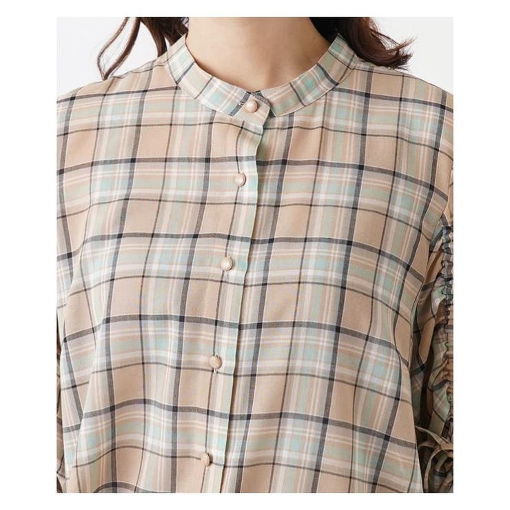 極美品♡レリアン プラスハウス チュニック チェック 17+/希少サイズ 21年 極美品♡レリアン プラスハウス チュニック チェック 17+/希少