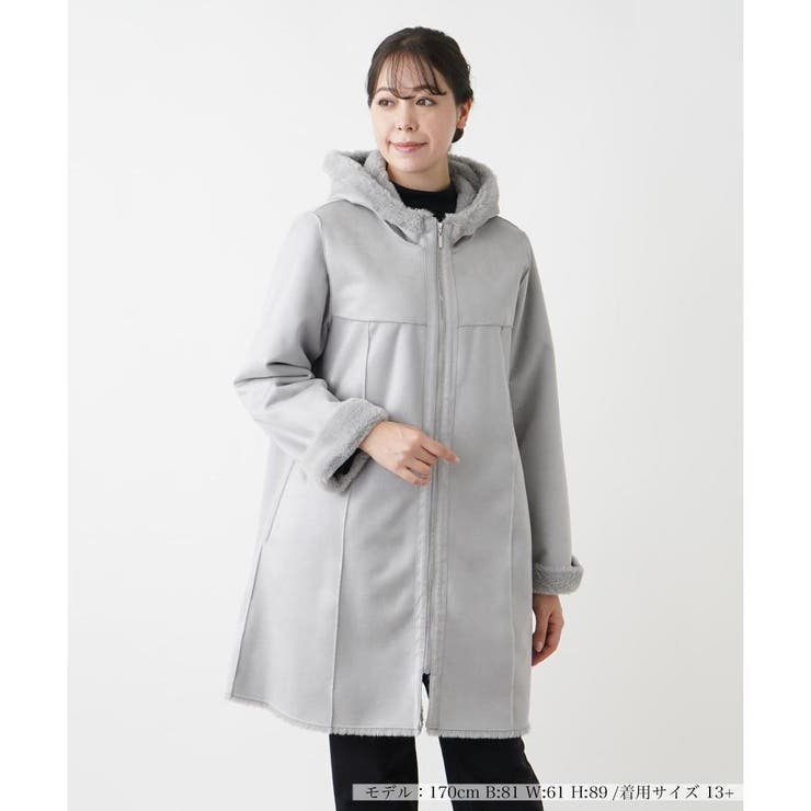 フーデッドコート[品番：LAVW0018814]｜Leilian PLUS HOUSE