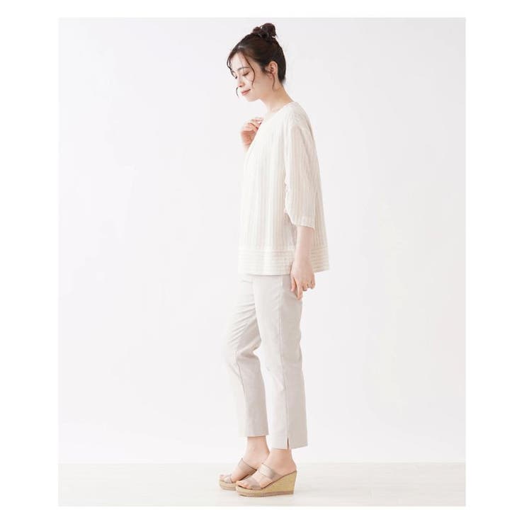 シャーリングスリーブブラウス | Leilian PLUS HOUSE | 詳細画像11