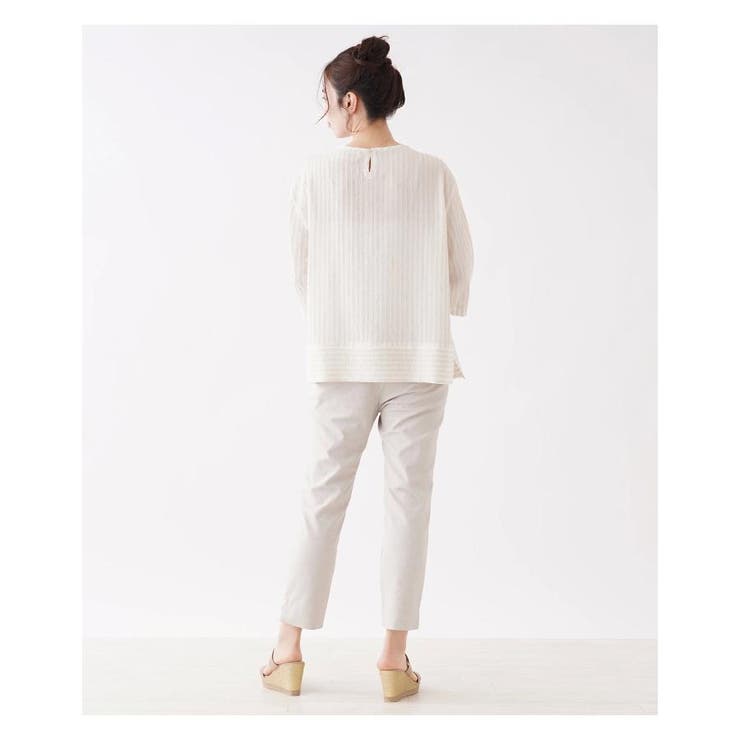 シャーリングスリーブブラウス | Leilian PLUS HOUSE | 詳細画像12