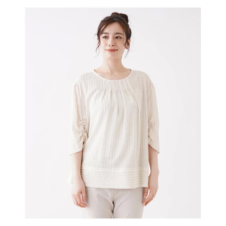 シャーリングスリーブブラウス | Leilian PLUS HOUSE | 詳細画像13