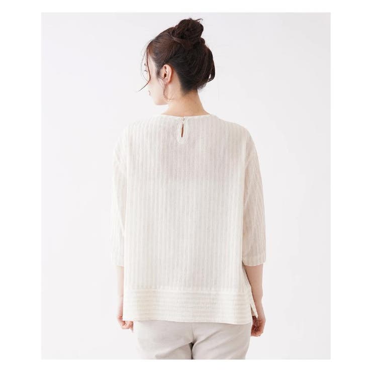 シャーリングスリーブブラウス | Leilian PLUS HOUSE | 詳細画像15