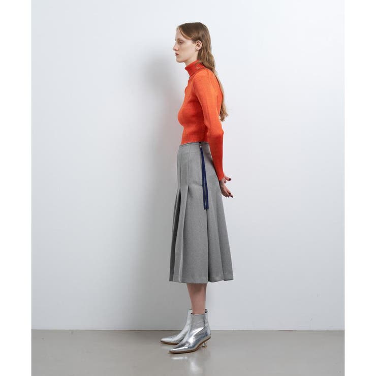 バルキーカルゼプリーツスカート[品番：LAVW0018013]｜LANVIN en Bleu