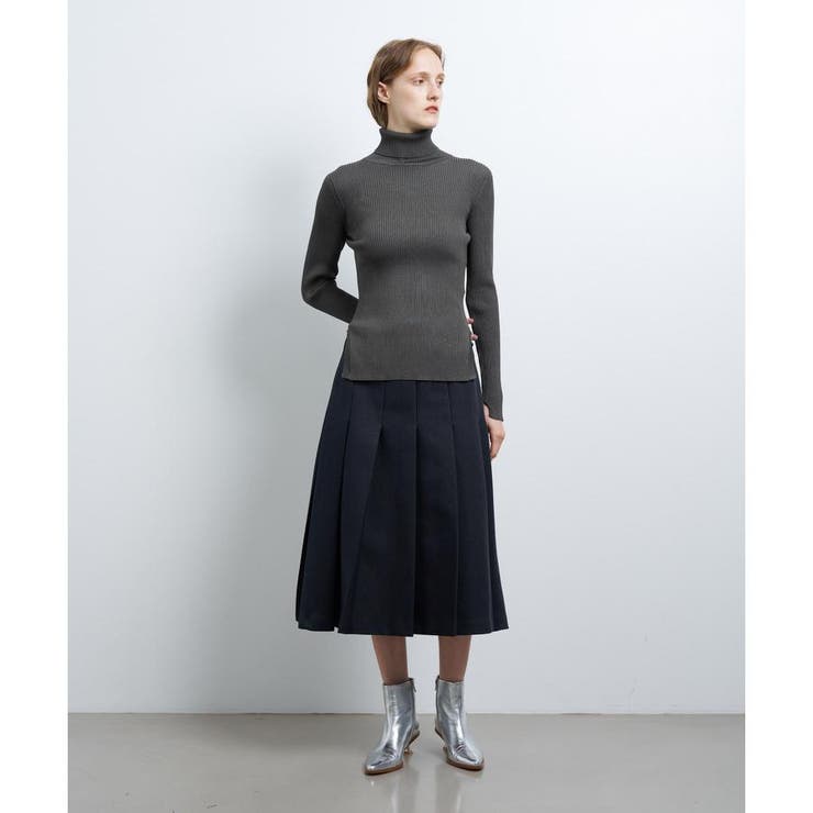 バルキーカルゼプリーツスカート[品番：LAVW0018013]｜LANVIN en Bleu