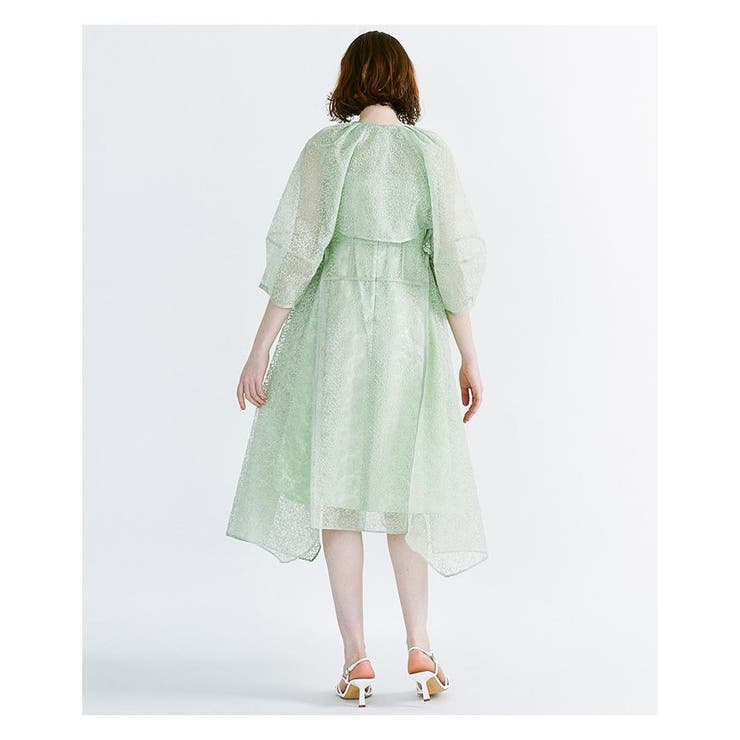 LANVIN en Bleu フラワーオーガンジーワンピース & セットボレロ フラワーオーガンジーボレロ[品番：LAVW0004182]｜LANVIN en