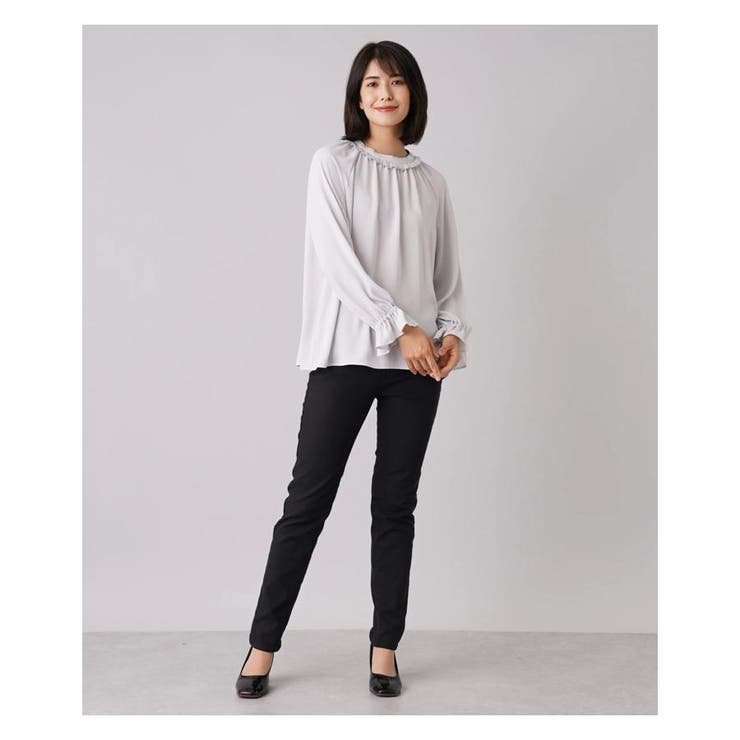 Leilian / レリアン 【店舗人気】フリルネックブラウス 店舗人気】フリルネックブラウス | BOURGE (Women)/ブールジュ