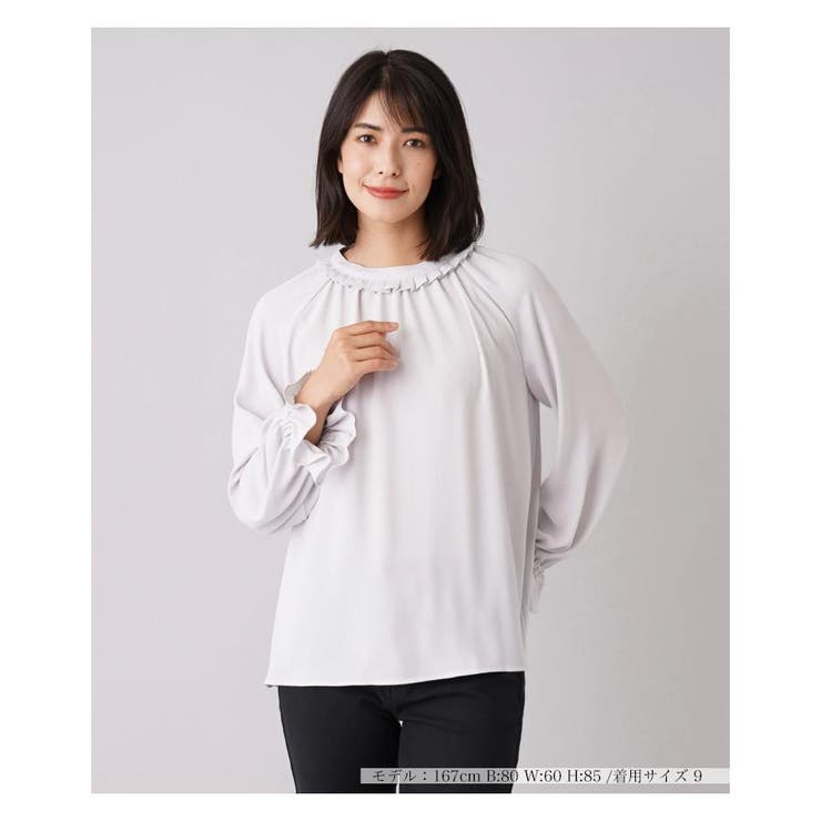 Leilian / レリアン 【店舗人気】フリルネックブラウス 店舗人気】フリルネックブラウス | BOURGE (Women)/ブールジュ