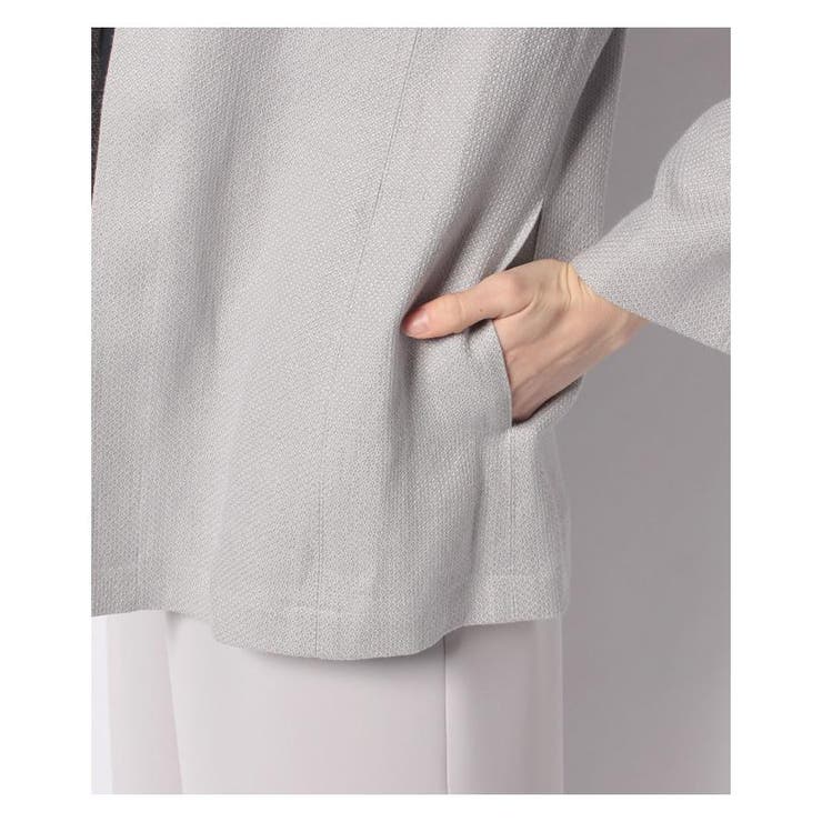 ノーカラーワンボタンジャケット | Leilian PLUS HOUSE | 詳細画像6 