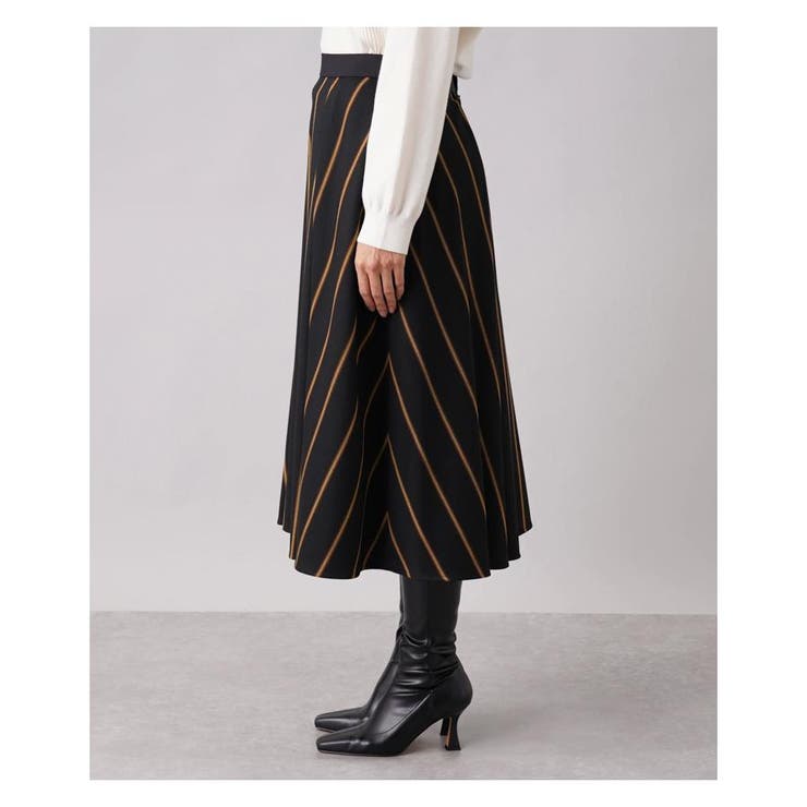 ストライプフレアスカ-ト | Leilian PLUS HOUSE | 詳細画像6