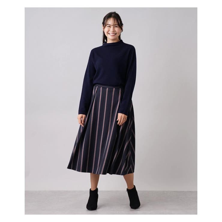 ストライプフレアスカ-ト | Leilian PLUS HOUSE | 詳細画像12