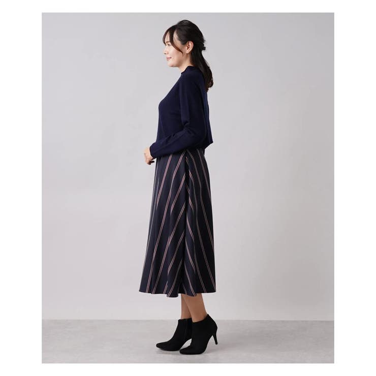 ストライプフレアスカ-ト | Leilian PLUS HOUSE | 詳細画像13