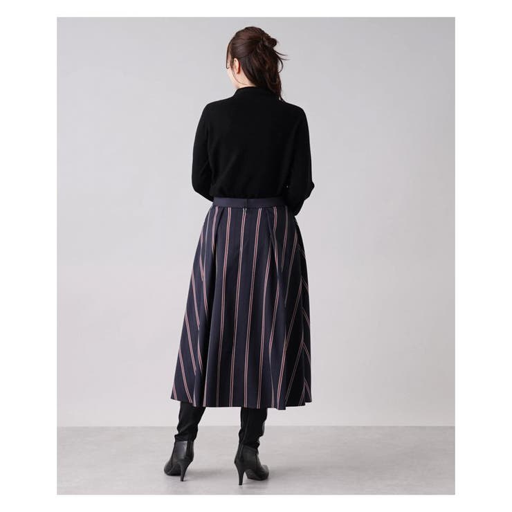 ストライプフレアスカ-ト | Leilian PLUS HOUSE | 詳細画像15