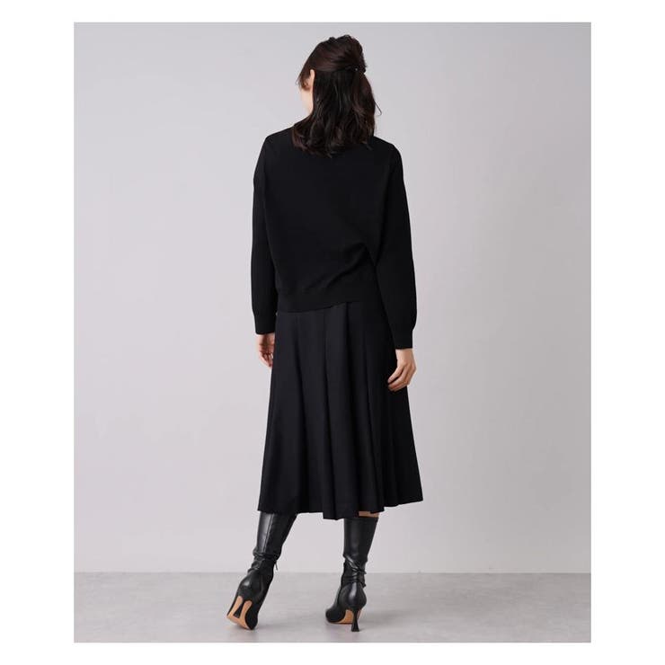 レース刺繍切替ニットプルオーバー | Leilian PLUS HOUSE | 詳細画像9