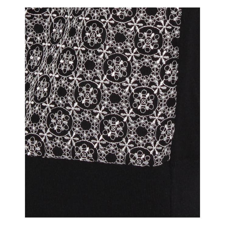 レース刺繍切替ニットプルオーバー | Leilian PLUS HOUSE | 詳細画像5