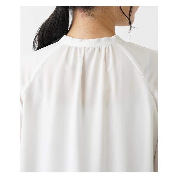 ボウタイ半袖シフォンブラウス | Leilian | 詳細画像13