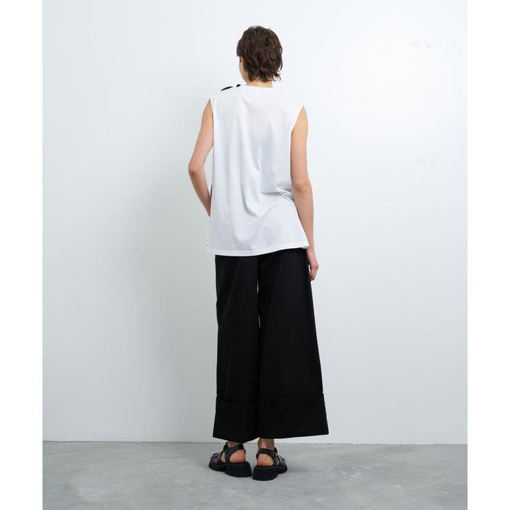 ノースリーブリボンカットソー[品番：LAVW0016023]｜LANVIN en