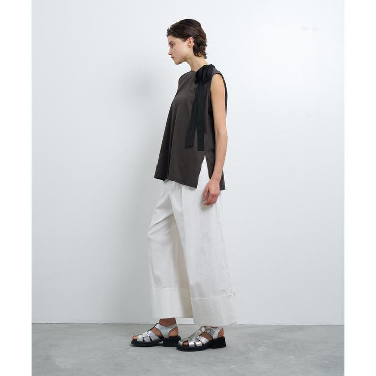 ノースリーブリボンカットソー[品番：LAVW0016023]｜LANVIN en
