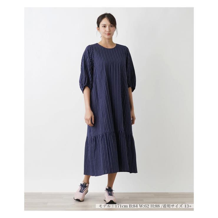 leilian レリアン ワンピース ノースリーブ 大きいサイズ LL 13号