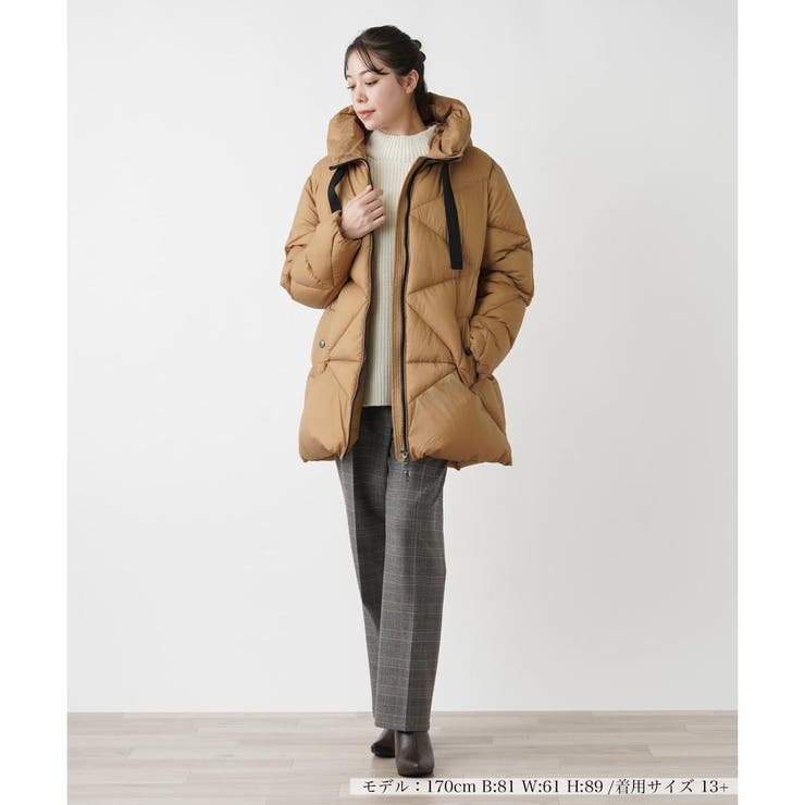 フーデッドダウンコート[品番：LAVW0018832]｜Leilian PLUS HOUSE 