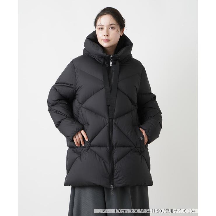 フーデッドダウンコート[品番：LAVW0018832]｜Leilian PLUS HOUSE 