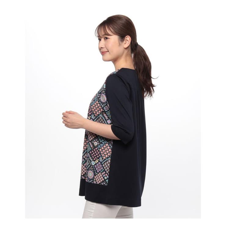 フラワープリント切替チュニック | Leilian PLUS HOUSE | 詳細画像2