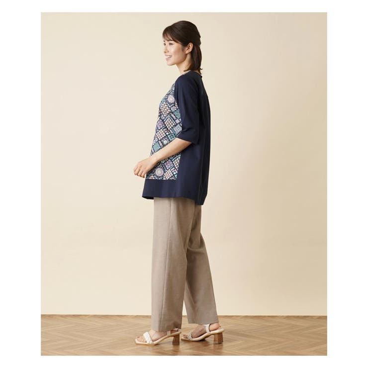 フラワープリント切替チュニック | Leilian PLUS HOUSE | 詳細画像8